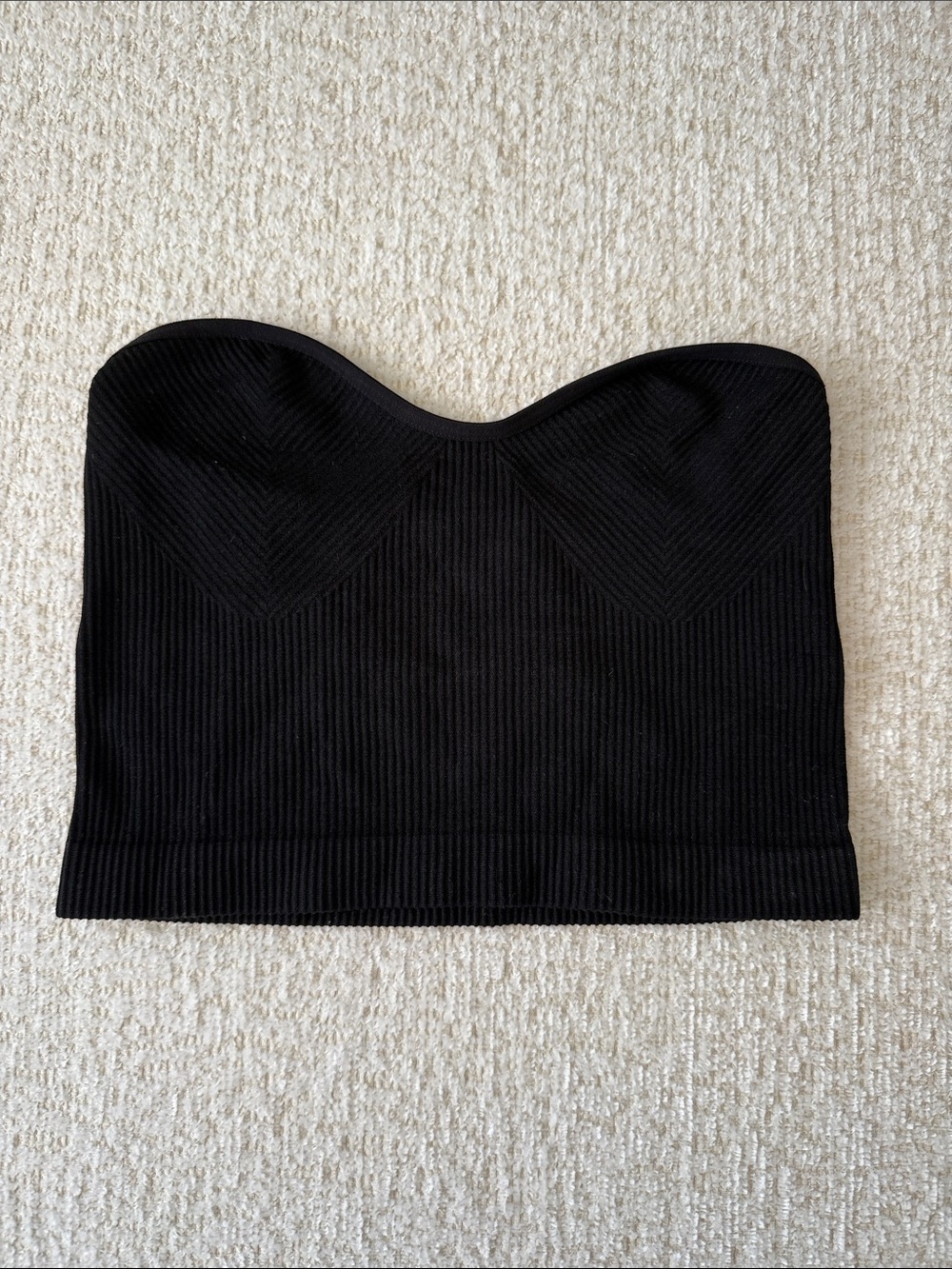 Urban Outfitters Black Strapless Ribbed Tube Top